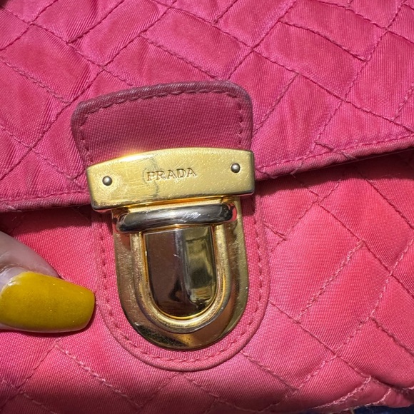 Prada Pink Quilted Women's Bag - Picture 7 of 11